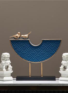 轻奢家居客厅电YZ3837C摆新视柜饰品件装高档艺术工艺高级感玄关
