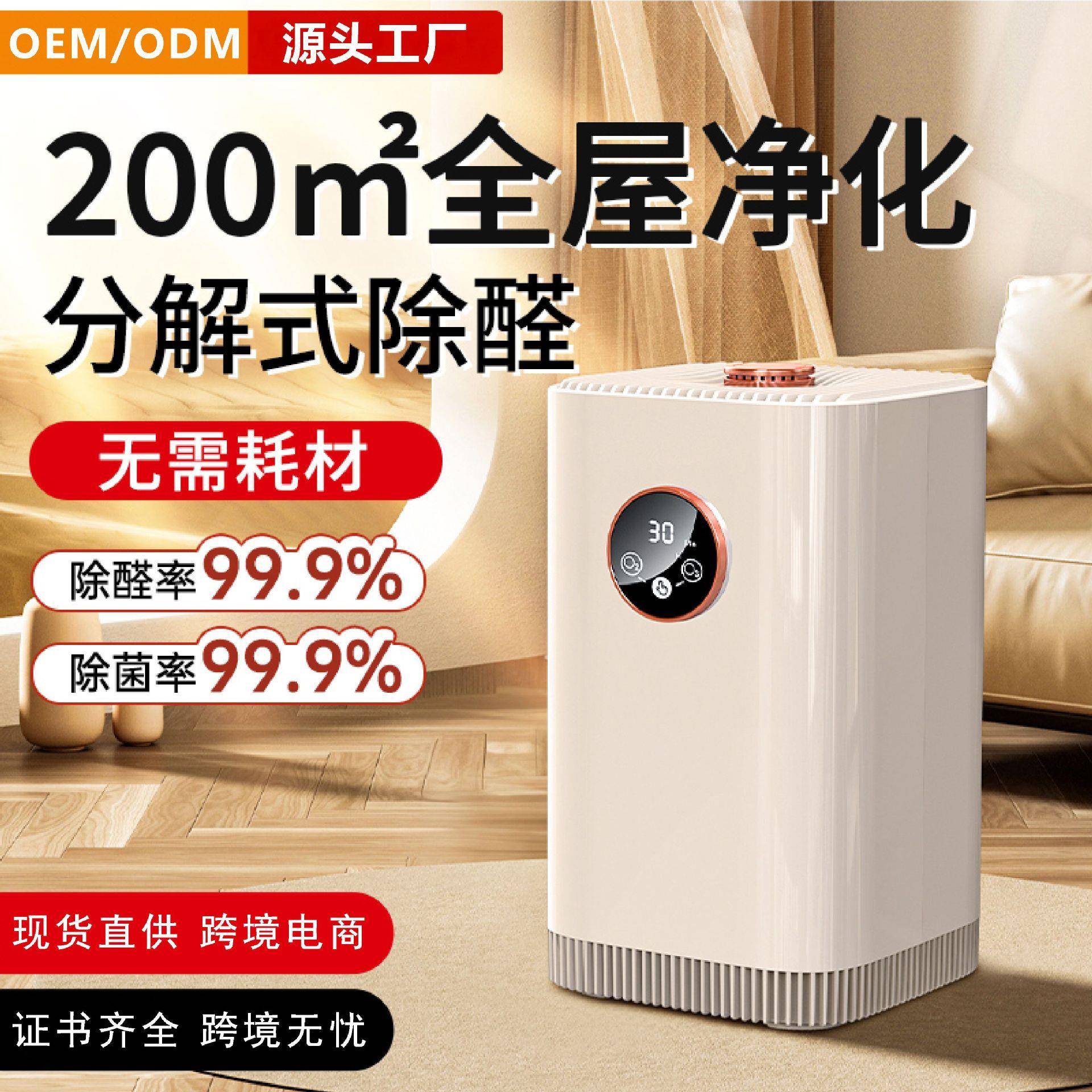 厂家现货家用除醛仪负离子空气净化器除甲醛消毒机臭氧发生器