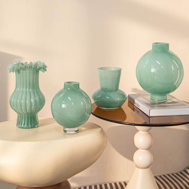 视远碧影流光大肚玻璃花瓶高级感入户玄关郁金香装饰客厅插花摆件,农用物资,其他肥料,淘宝优惠券,粉丝福利购,淘宝优惠卷