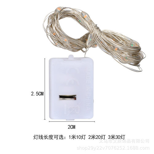 ledled彩灯批发串灯小白铜线灯串