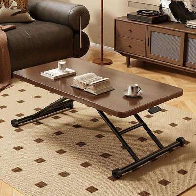简约现代可能折叠餐桌两用升客降MSO折叠茶几厅家用两小户用型多