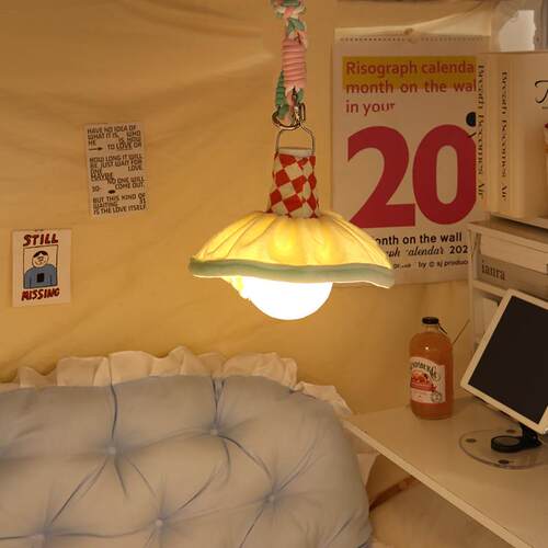铺感多巴胺小夜灯宿舍床上用床头灯上悬围挂式7309台灯氛装饰吊灯