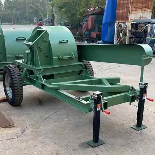 木材碎树木破木机木粉材木料板食用菌原KVB料碎机移动脚轮传送带