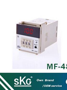中山SKG温度控制器MF-48C拨码数显温控仪0-199 0-399度温控表