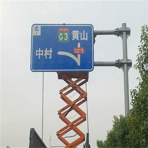 q235热镀锌219单悬臂交通标志杆辅助交通信息牌L杆八角监控杆