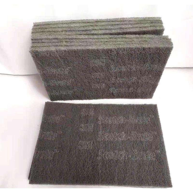 3M7448PRO百洁布除锈布拉丝布尼龙片塑料打磨拉丝抛光菜瓜布
