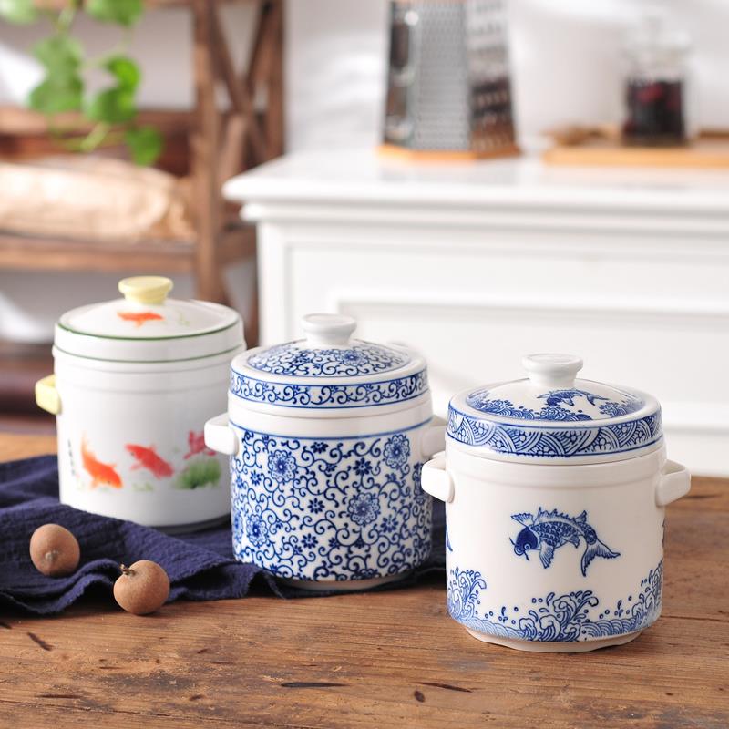 陶瓷小炖盅罐养生婴儿宝宝燕窝专用隔水炖家用商用骨瓷带盖子蒸汤