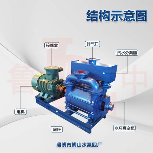 2BE253型真空泵水环式真空泵机组负压真空设备电动高真空度水环泵