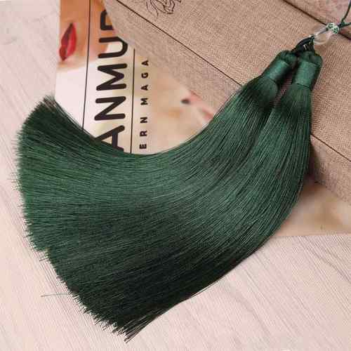 抗皱顺畅细涤纶丝中国结流苏穗子双流苏车挂工艺挂件吊坠手工配件