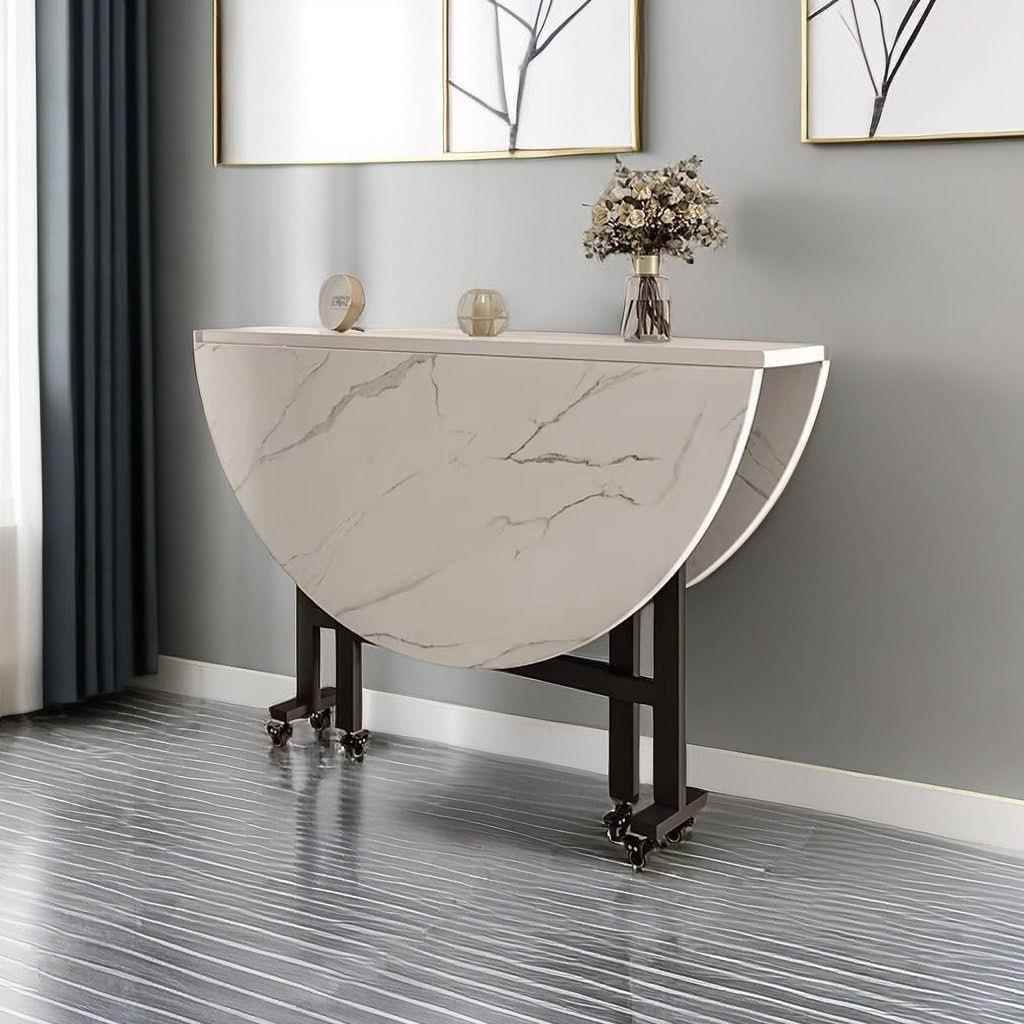 折叠桌可移动简易圆形桌子创意餐桌饭桌家用小户型农村折叠大圆桌