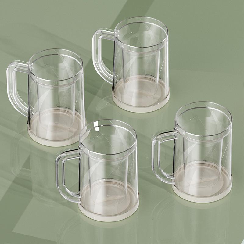 啤酒杯冰镇冰镇夹层创意个性酒杯