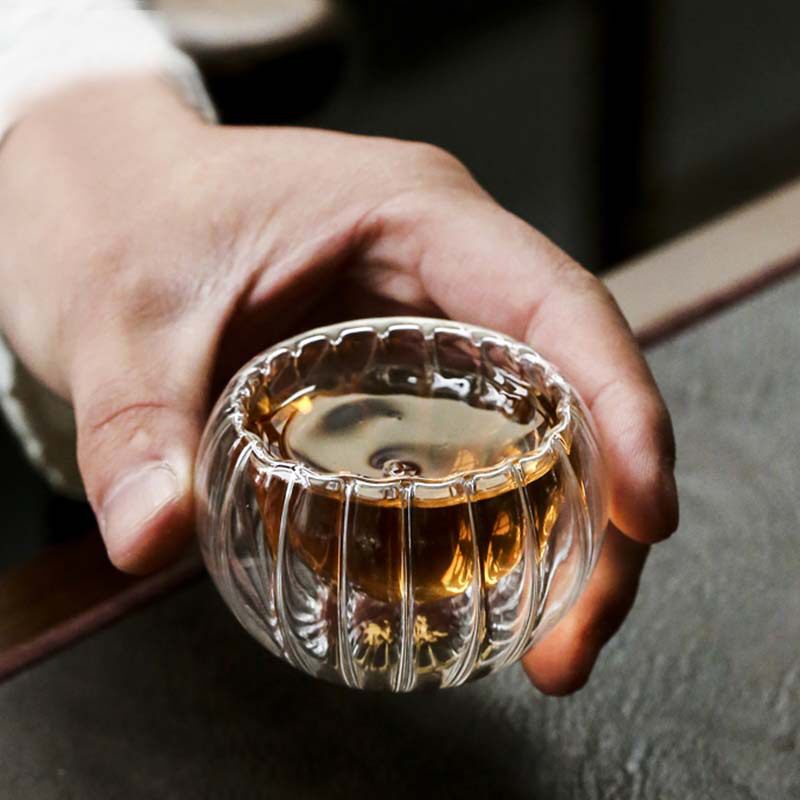 南瓜品茶茶杯耐热玻璃套装茶杯