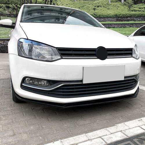 适用大众Polo 6R 6C 2009-2017 波罗前杠前铲前唇外饰改装