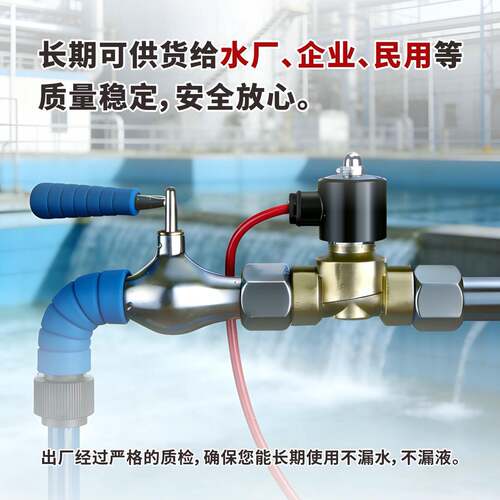 山耐斯2W电磁阀全铜常闭水阀气控制开关家用自来水4分AC220DCv24v