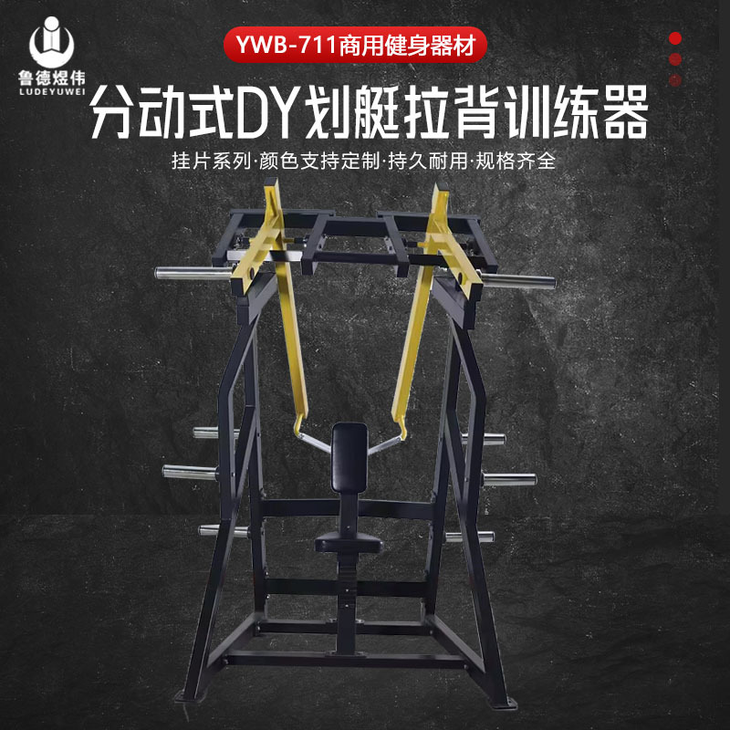商用健身器械分动式划艇拉背训练器源头厂家健身房工作室