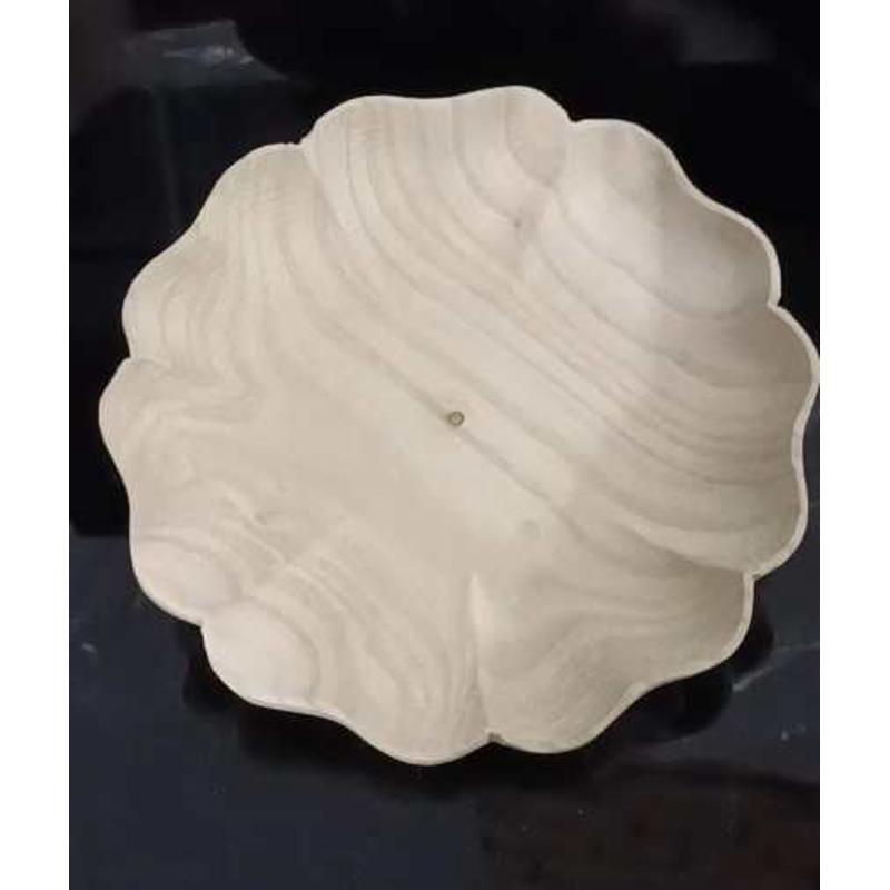 木胎大漆漆器花瓣盘子漆艺彩绘胚漆画材料金缮微瑕diy新品订制