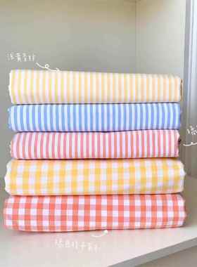 61床3精梳棉K老粗布单加厚加密加织大炕单全棉纯棉绿色格子F76658