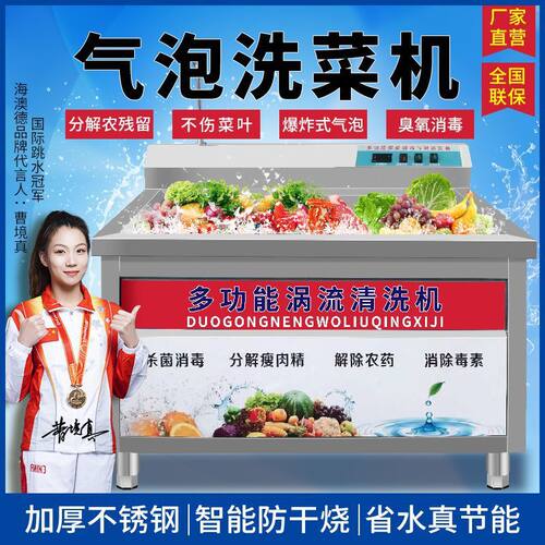 全自动洗菜机商用气泡洗菜机水果果蔬机气泡清洗机蔬菜商用多功能
