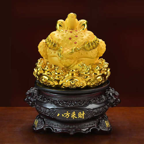 三足金蟾摆件家居客厅玄关酒柜装饰摆设公司前台店铺乔迁开业送礼