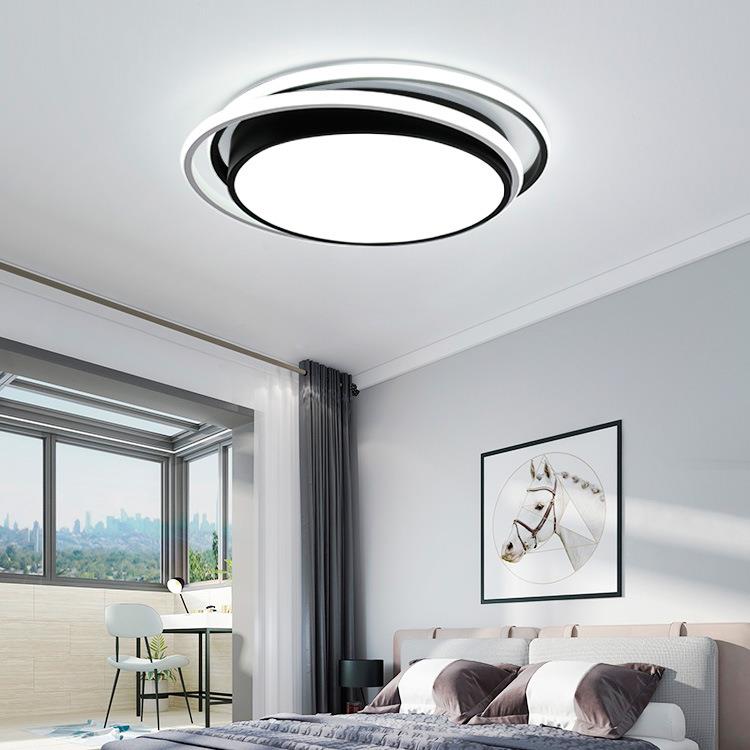 l中山家装ed顶灯现代简吸约客厅长灯方形家书用大气创意房主卧室