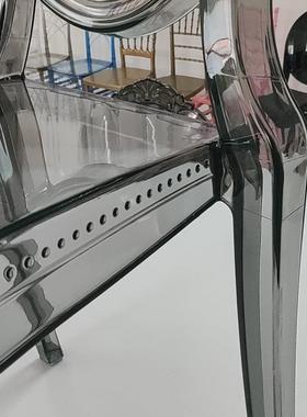 厂家直供烟灰色透明水晶宫廷PC椅亚克PC-Y43力宴会靠椅宫背廷公主