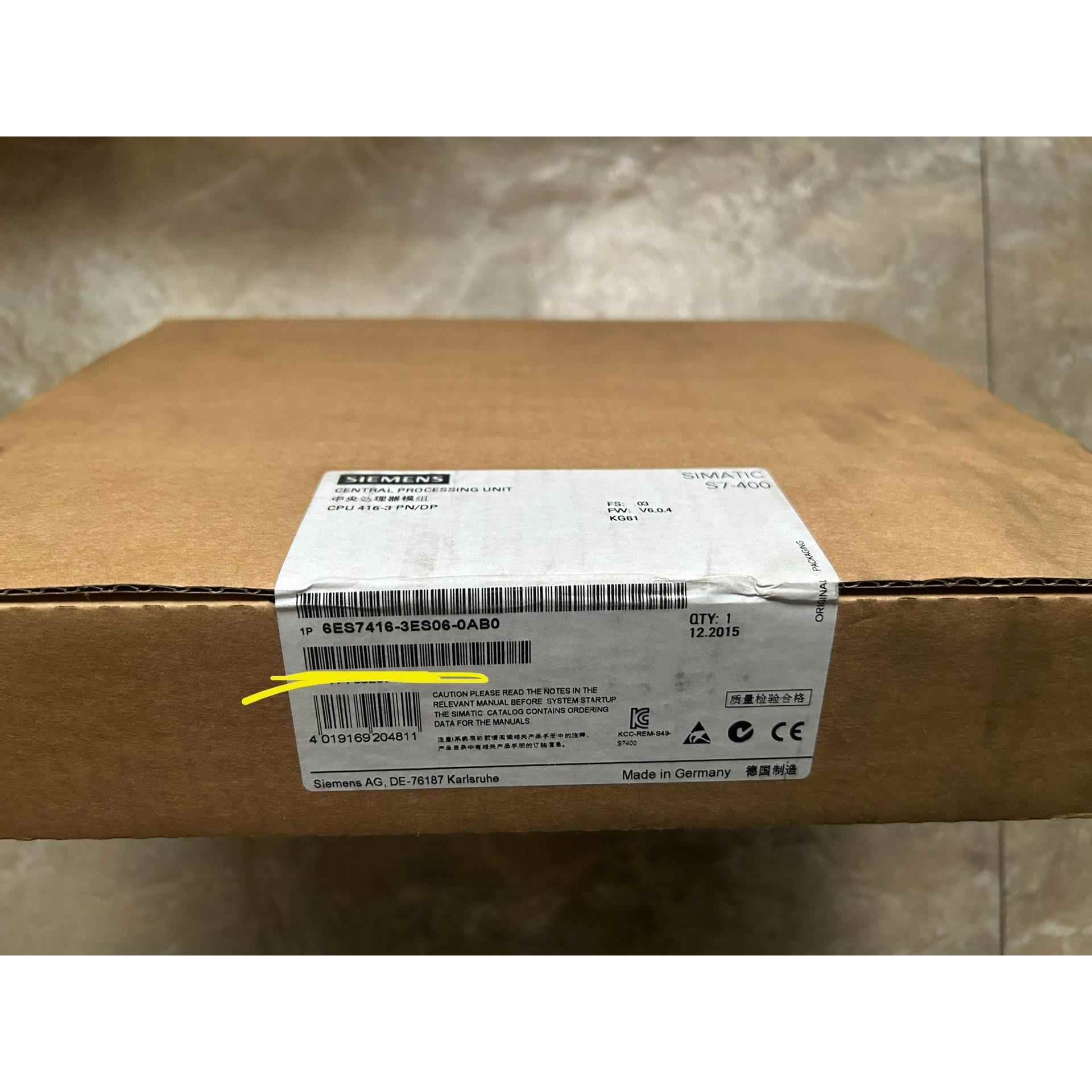 6ES7416-3ES06-0AB0 15年全新原装，实弹单 备件/咨询