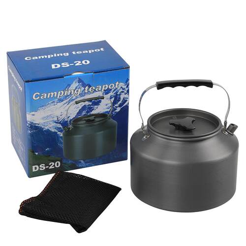 户外烧水壶 2L露营水壶 便携烧水泡茶茶壶专用野营野炊明火煮水壶