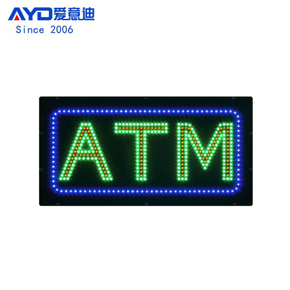 LED广告牌发光字灯箱指示牌制做LEDATMSIGN48x24cm