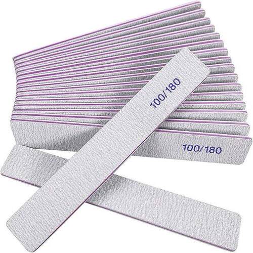 10PC Nail File Professional Nail Files Reusable Double Sided