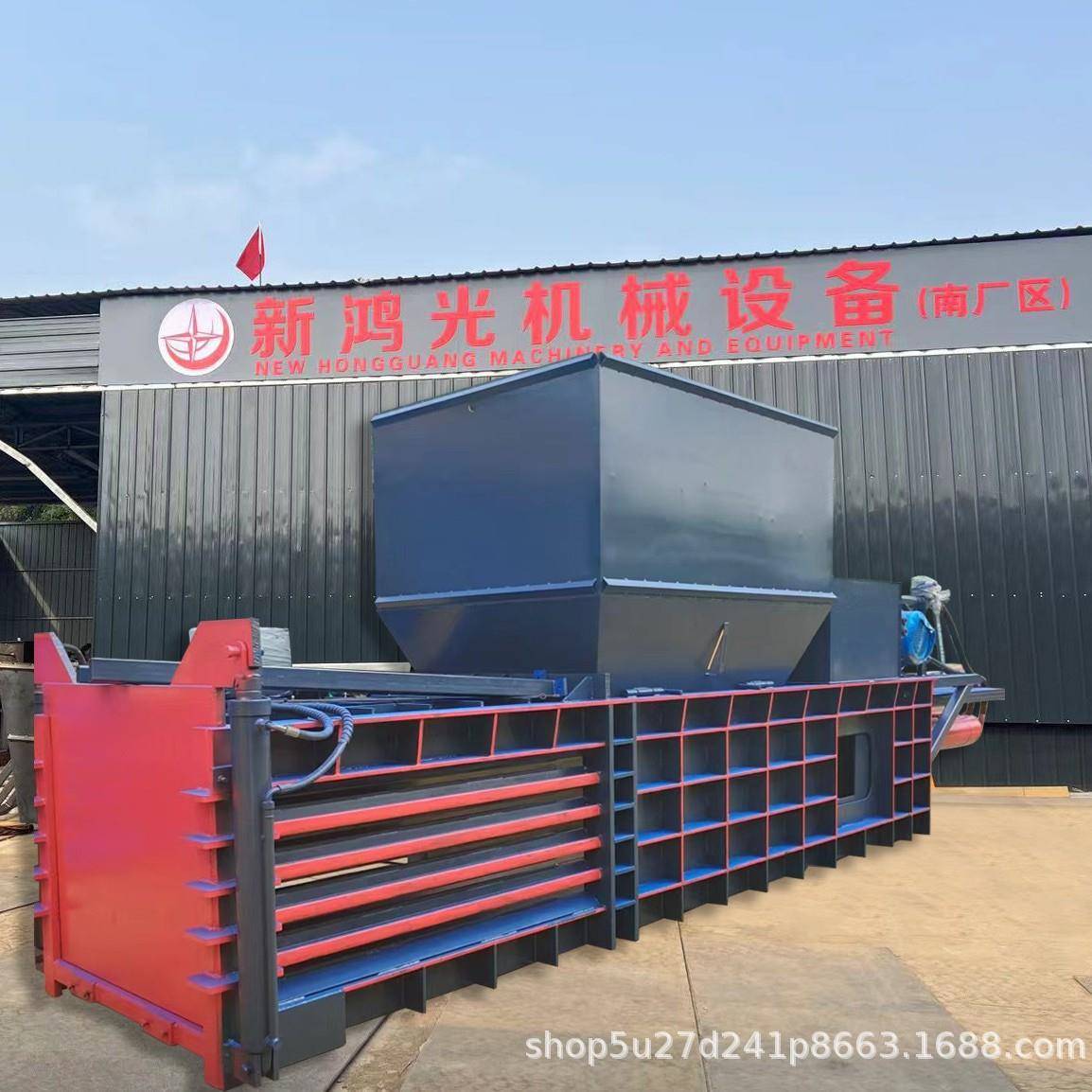 多用途卧式废纸液压打包机编织袋塑料瓶小型液压打包机纸箱打包机