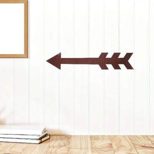 Wooden Arrow Sign Wall Decor Bedroom Decorative Retro