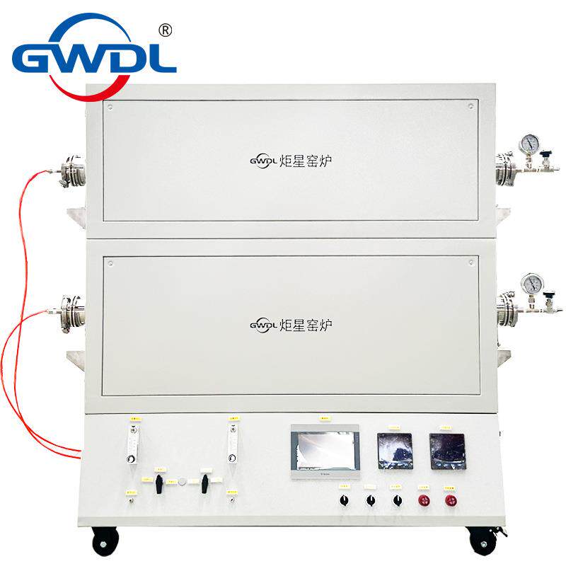 供应高温真空双管管式炉GWL-GA-2真空气氛管式电阻炉双管管式电炉