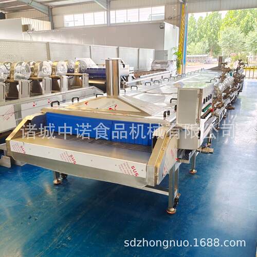 加热佛甲草的杀青机万年草漂烫冷却线不锈钢佛指甲加工全套设备