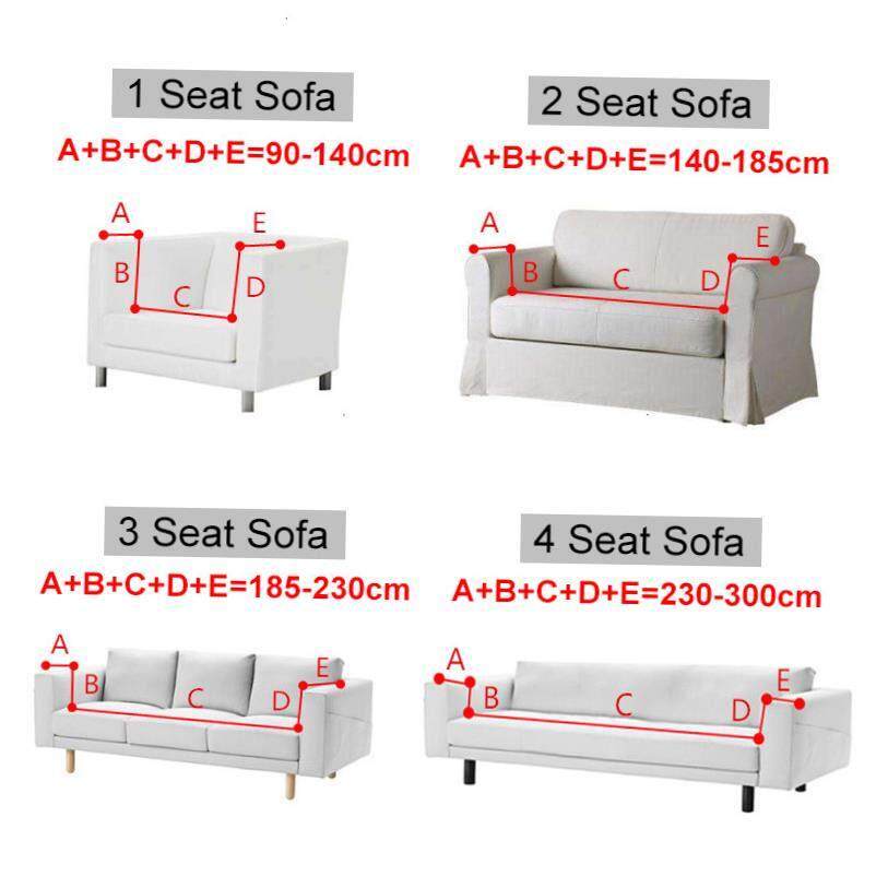 Waterproof L Shape Corner Sofa Cover 1/2/3/4 Seaters Jacquar图片