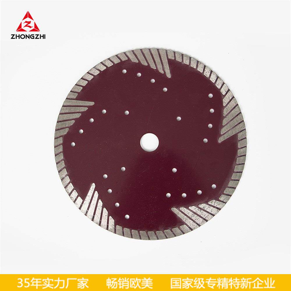 涡轮齿金刚石锯片石材切割大理石花岗岩开槽片角磨机切割片7寸180