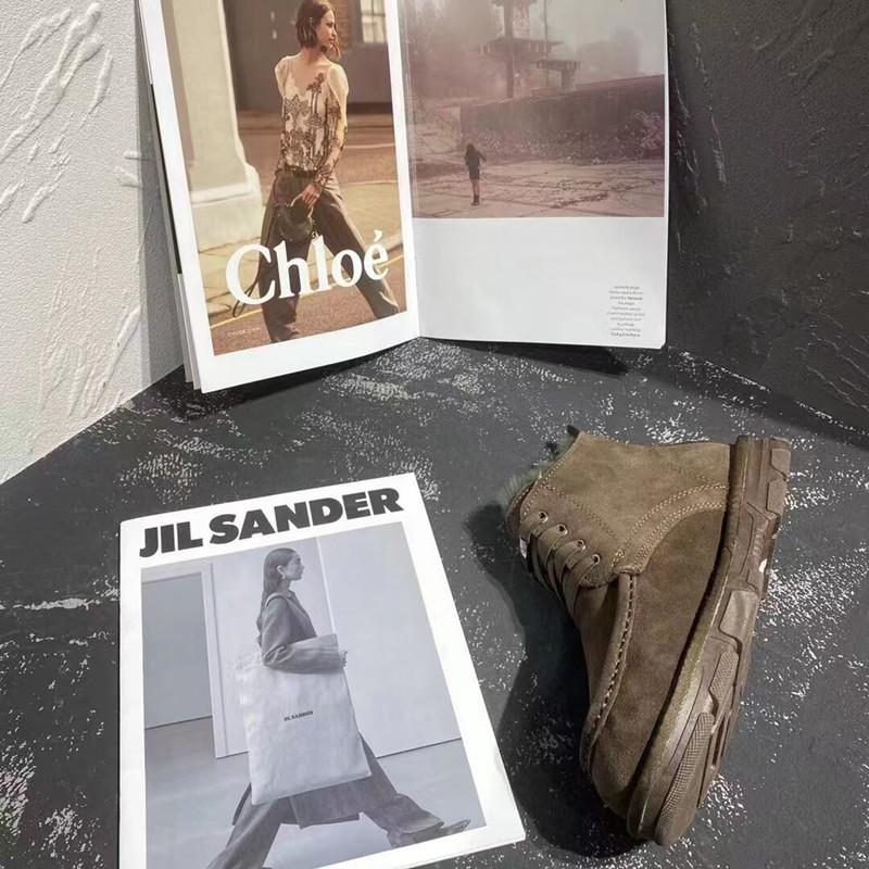 正品男士滑闲雪地靴高帮加绒加厚底保暖羊毛鞋真休皮毛一体棉鞋防