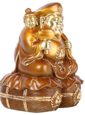 杨铜记 铜三面大黑天摆件 财神 三面财神 黑天财神 日本财神