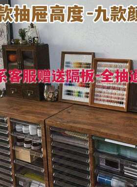 平底VLO美甲店收纳柜烘焙磨具柜4文件柜式抽甲油胶罐装家具抽屉A