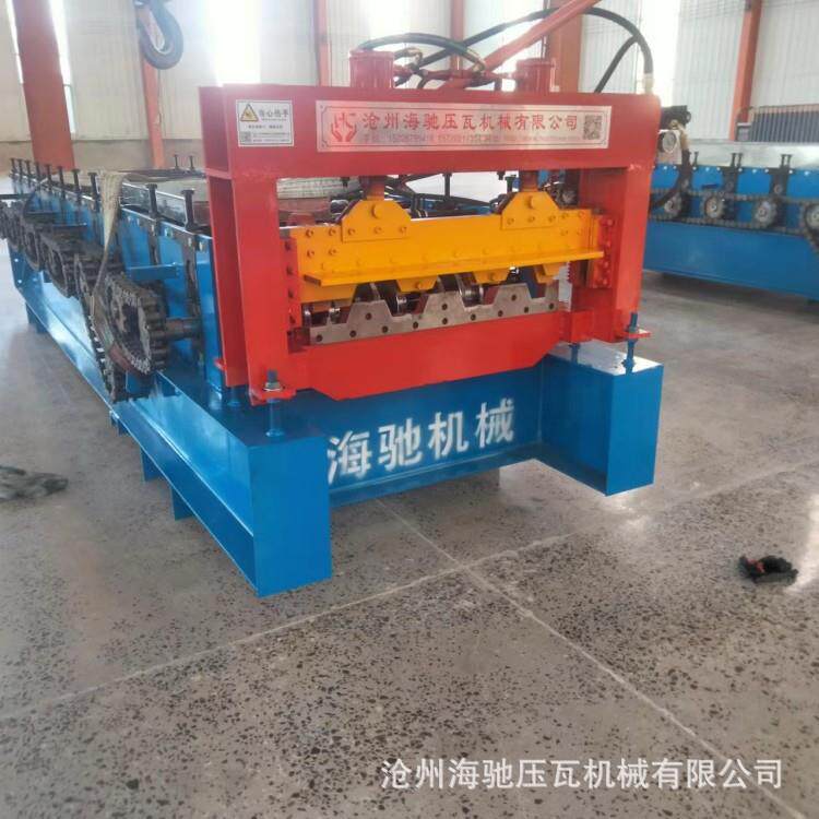 海驰750/1025楼承板设备钢结构专用承重板机器彩钢建筑檩条机