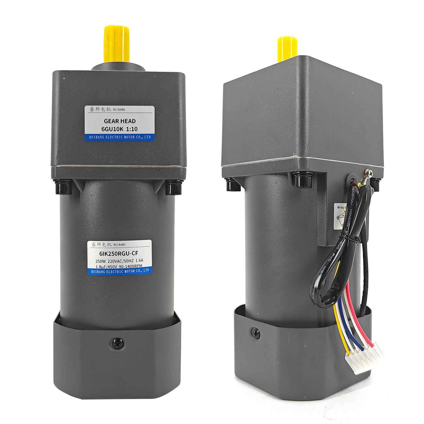 250w调速电机单相220v可调变速一体三相380v小型交流马达6ik250gu