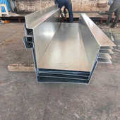 折弯大型天沟加工上海厂家定制1 30毫米钢板天沟来料来图定做加工