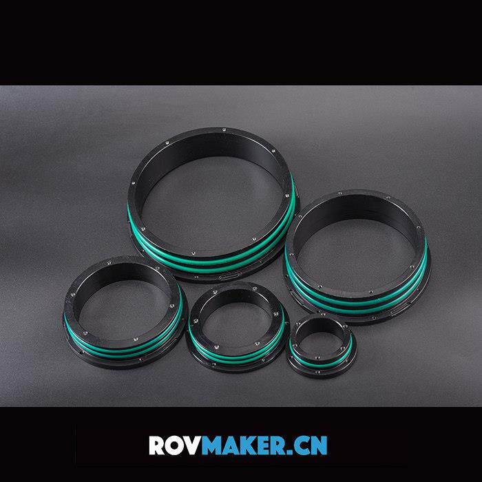 水下机器人专用铝合金法兰 适用亚克力管与ROV密封件