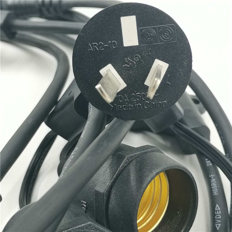 太阳能螺口灯灯头户外线插养殖场灯座串e27太阳能电灯不防水