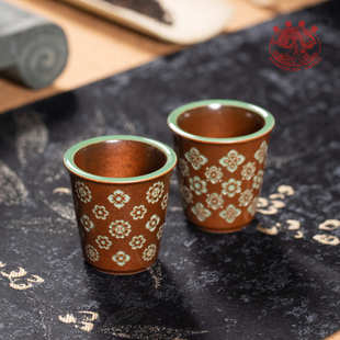 龙泉青瓷主人杯单杯功夫茶具宝相花闻香一口杯单个茶杯品茗杯个人