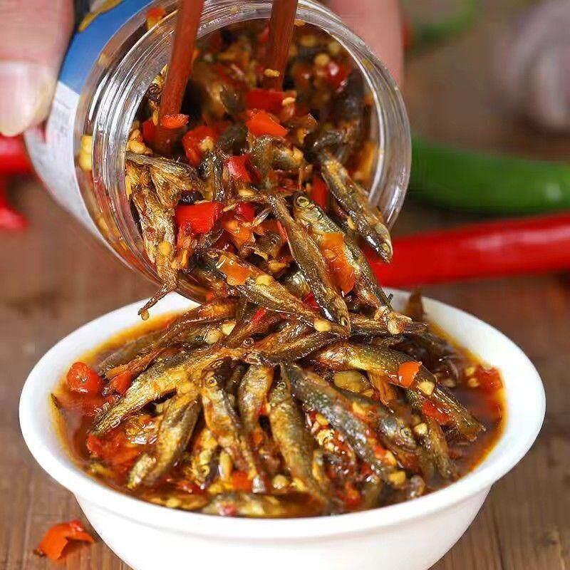 网红下饭菜农家乡味椒柴火鱼剁小仔湖南鱼特产瓶装280g佐餐开味菜