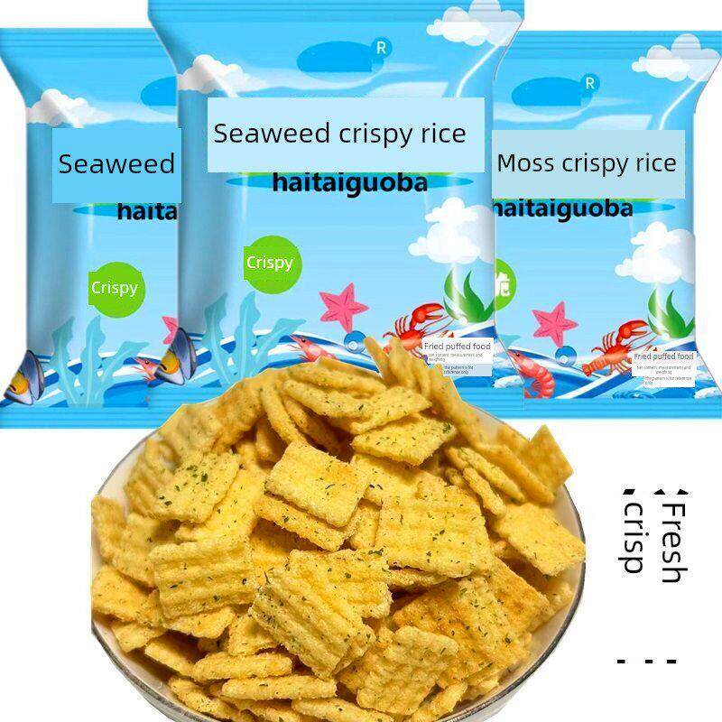 海草脆饭、海草碎零食、休闲袋、玉米脆薯片、儿童休闲戏剧零食一