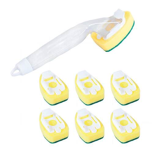 Dish Wand Soap Cleaning Brush Set Replacement Sponge Refill