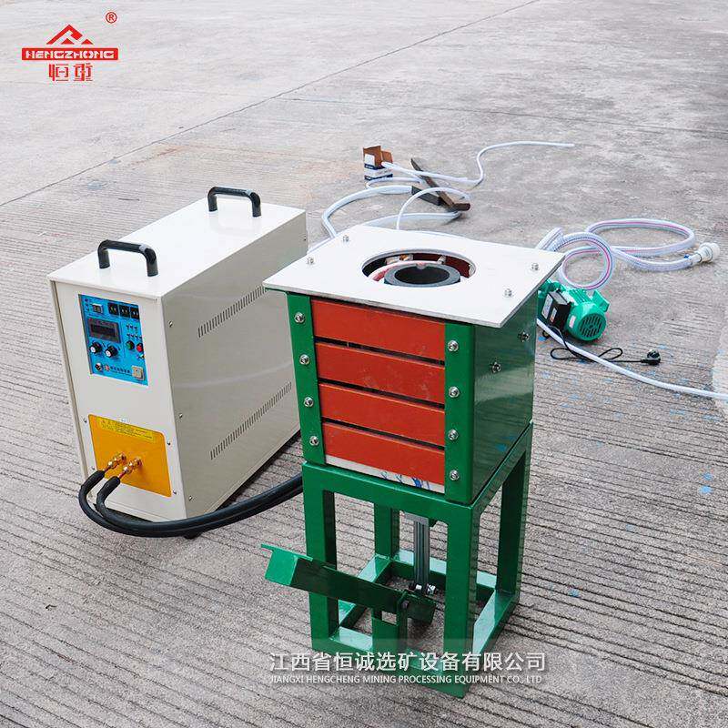 黄金熔炼炉顶出式小型中频炉ZP-15kw配套石墨坩埚