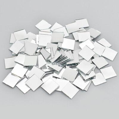 100pcs 10mm tiles Mosaic small mirror DIY adhesive glass