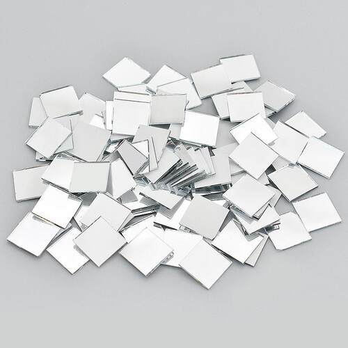 100pcs 10mm tiles Mosaic small mirror DIY adhesive glass
